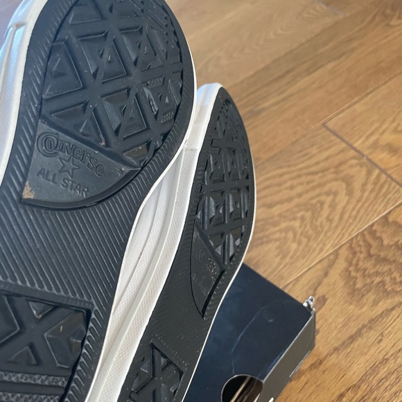 Girls Converse Sneakers with Shimmer Colored Stars EUC US 12 - Picture 8 of 15